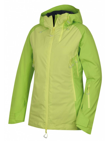 Dámská lyžařská plněná bunda   Gambola L výrazně zelená / sv. zelená
